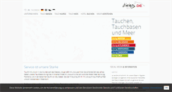 Desktop Screenshot of diving.de