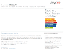 Tablet Screenshot of diving.de